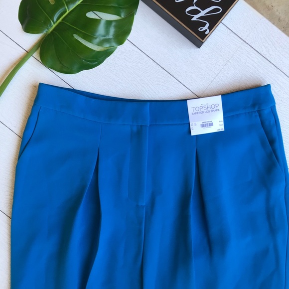 ⭐️HPx2⭐️NWT Topshop Blue Dress Pants - Picture 12 of 16